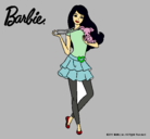 Dibujo Barbie y su mascota pintado por franki