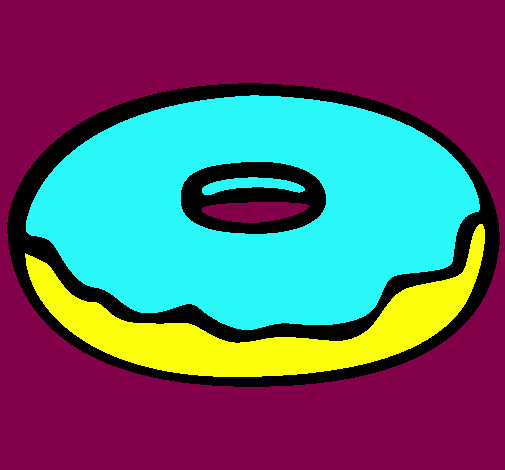 Dibujo Donuts pintado por kity