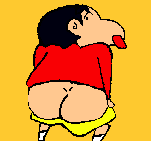 Dibujo Shin Chan pintado por victoria223