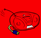 Dibujo Radio cassette pintado por kjykjrntgirg
