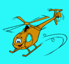 Dibujo Helicóptero pintado por kojo