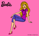 Dibujo Barbie moderna pintado por tigre