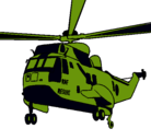 Dibujo Helicóptero al rescate pintado por saul