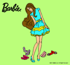 Dibujo Barbie y su colección de zapatos pintado por tr6drfter45