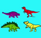 Dibujo Dinosaurios de tierra pintado por dinorei