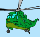 Dibujo Helicóptero al rescate pintado por lalinlin