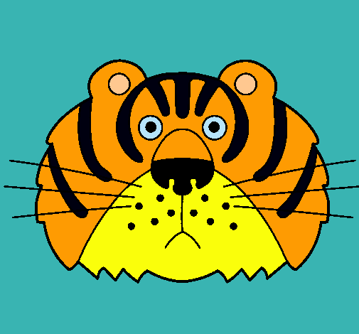 Dibujo Tigre III pintado por vctoria