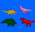 Dibujo Dinosaurios de tierra pintado por steban