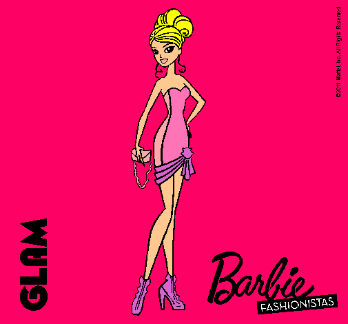 Dibujo Barbie Fashionista 5 pintado por patry1234