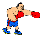 Dibujo Boxeador pintado por gustavo