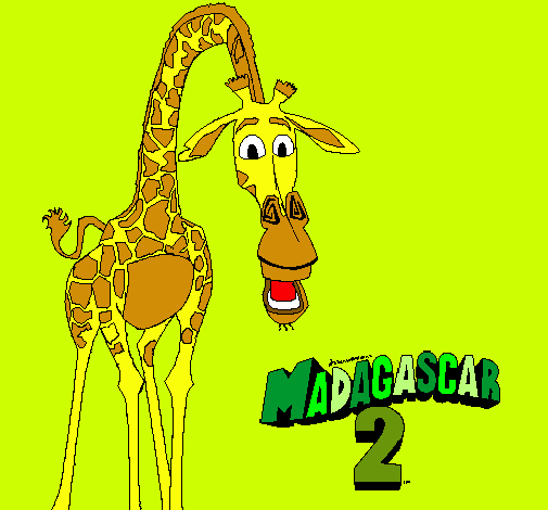 Dibujo Madagascar 2 Melman pintado por kmylitha