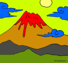 Dibujo Monte Fuji pintado por mhuytrjh