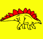 Dibujo Stegosaurus pintado por enzorodrigue