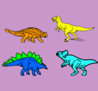 Dibujo Dinosaurios de tierra pintado por Manases