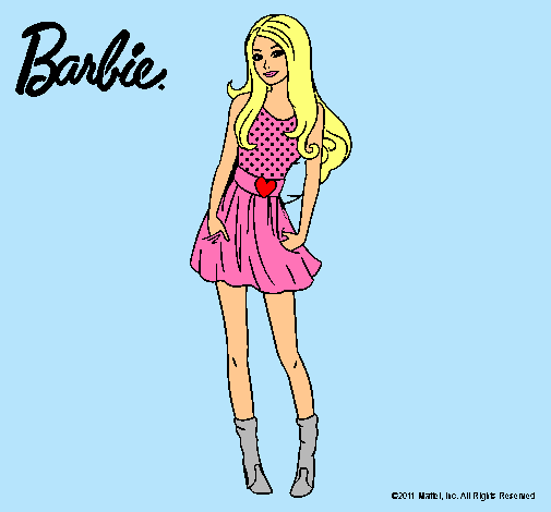 Dibujo Barbie veraniega pintado por victoria223