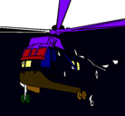 Dibujo Helicóptero al rescate pintado por wilekr