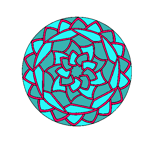 Dibujo Mandala 1 pintado por maki