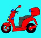 Dibujo Ciclomotor pintado por Alex9