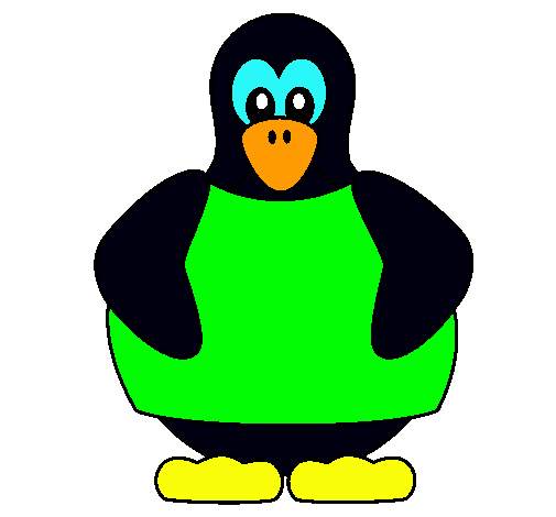 Dibujo Pingüino pintado por Diego777