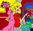 Dibujo Barbie llega a París pintado por hidaya