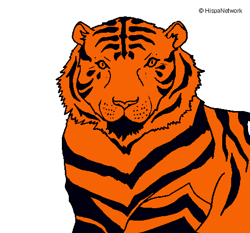 Dibujo Tigre pintado por Diegogo