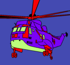 Dibujo Helicóptero al rescate pintado por alex17