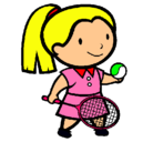 Dibujo Chica tenista pintado por Diego777