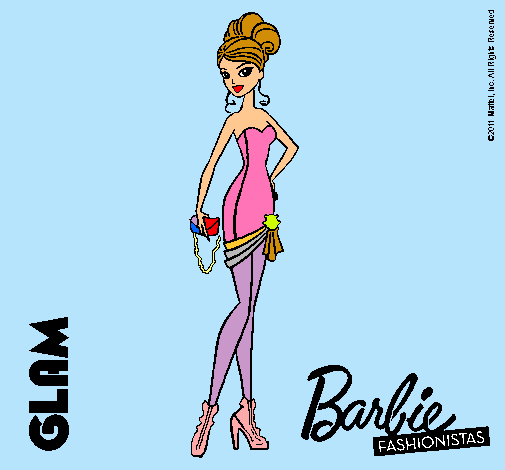 Dibujo Barbie Fashionista 5 pintado por samy1504