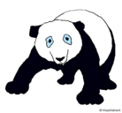 Dibujo Oso panda pintado por yuleika