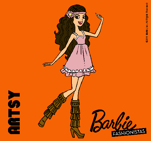 Dibujo Barbie Fashionista 1 pintado por Celia99