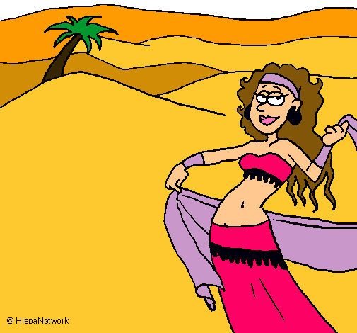 Dibujo Sahara pintado por Calveiro