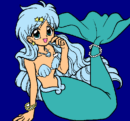Dibujo Sirena pintado por Gemix