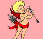Dibujo Cupido pintado por angelitax
