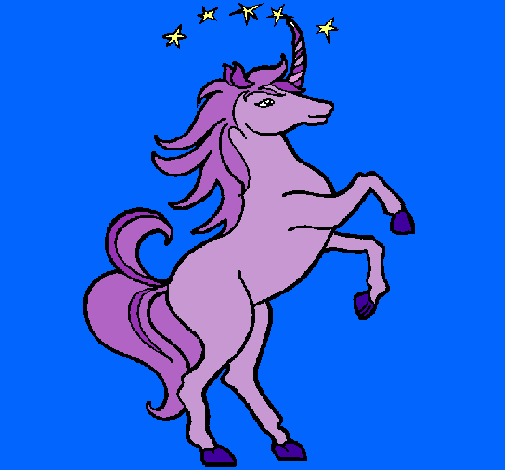 Dibujo Unicornio pintado por lezti