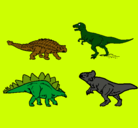 Dibujo Dinosaurios de tierra pintado por tapun