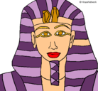 Dibujo Tutankamon pintado por naihara