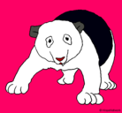 Dibujo Oso panda pintado por MACHHH