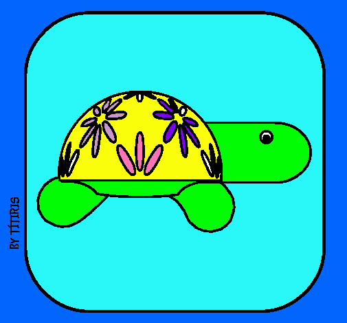 Dibujo Tortuga 4 pintado por Monse