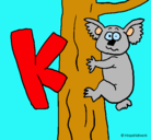 Dibujo Koala pintado por fefe