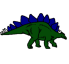 Dibujo Stegosaurus pintado por dannon
