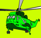 Dibujo Helicóptero al rescate pintado por Magna