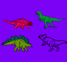 Dibujo Dinosaurios de tierra pintado por loera
