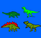Dibujo Dinosaurios de tierra pintado por 133711