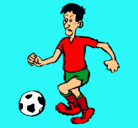 Dibujo Jugador de fútbol pintado por juanx