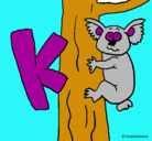 Dibujo Koala pintado por fercharivera