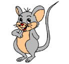 Dibujo Ratón pintado por berja