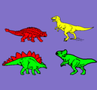 Dibujo Dinosaurios de tierra pintado por juse