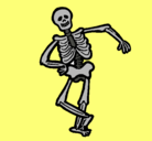Dibujo Esqueleto contento pintado por mluli78