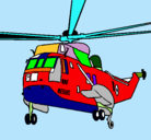 Dibujo Helicóptero al rescate pintado por yatzhu 