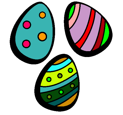 Dibujo Huevos de pascua IV pintado por apry